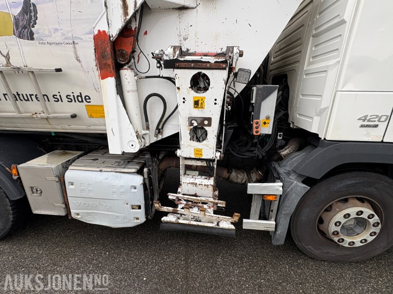 2014 Volvo FM420 EURO 6 sidelaster / komprimatorbil / renovasjonsbil - leveres med ny EU godkjenning - Vuilniswagen: afbeelding 5 2014 Volvo FM420 EURO 6 sidelaster / komprimatorbil / renovasjonsbil - leveres med ny EU godkjenning - Vuilniswagen: afbeelding 5