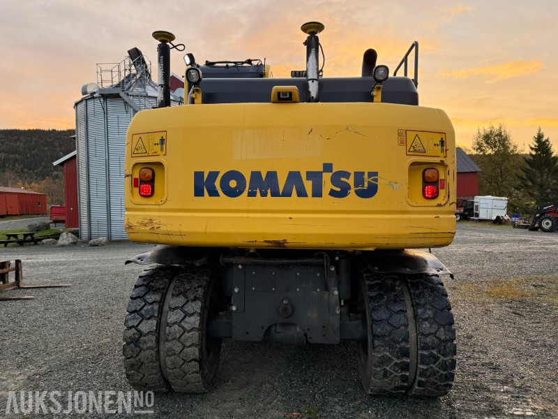 2015 Komatsu PW 160-8 Velutstyrt hjulgraver med Engcon rototilt, Leica GPS og sentralsmøring - Graafmachine: afbeelding 4 2015 Komatsu PW 160-8 Velutstyrt hjulgraver med Engcon rototilt, Leica GPS og sentralsmøring - Graafmachine: afbeelding 4