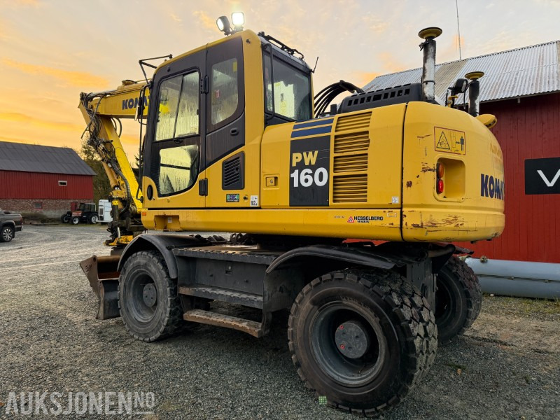 2015 Komatsu PW 160-8 Velutstyrt hjulgraver med Engcon rototilt, Leica GPS og sentralsmøring - Graafmachine: afbeelding 5 2015 Komatsu PW 160-8 Velutstyrt hjulgraver med Engcon rototilt, Leica GPS og sentralsmøring - Graafmachine: afbeelding 5