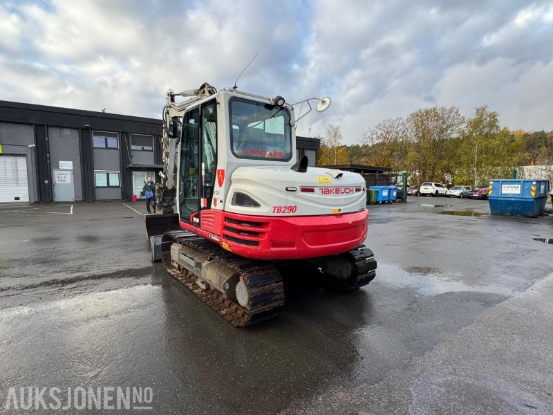 2015 Takeuchi TB290 beltegraver – tiltrotator, servicehistorikk, sentralsmøring og Webasto – godt utstyrt - Graafmachine: afbeelding 5 2015 Takeuchi TB290 beltegraver – tiltrotator, servicehistorikk, sentralsmøring og Webasto – godt utstyrt - Graafmachine: afbeelding 5