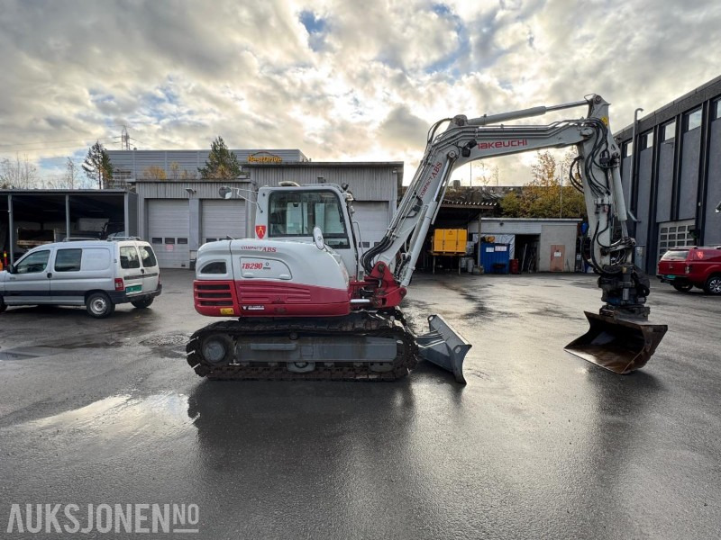 2015 Takeuchi TB290 beltegraver – tiltrotator, servicehistorikk, sentralsmøring og Webasto – godt utstyrt - Graafmachine: afbeelding 3 2015 Takeuchi TB290 beltegraver – tiltrotator, servicehistorikk, sentralsmøring og Webasto – godt utstyrt - Graafmachine: afbeelding 3