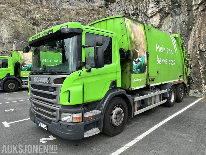2016 Scania P320 Komprimatorbil - 2 kammer Inkl. biokammer/MTM påbygg/EU ok - Vuilniswagen: afbeelding 1 2016 Scania P320 Komprimatorbil - 2 kammer Inkl. biokammer/MTM påbygg/EU ok - Vuilniswagen: afbeelding 1