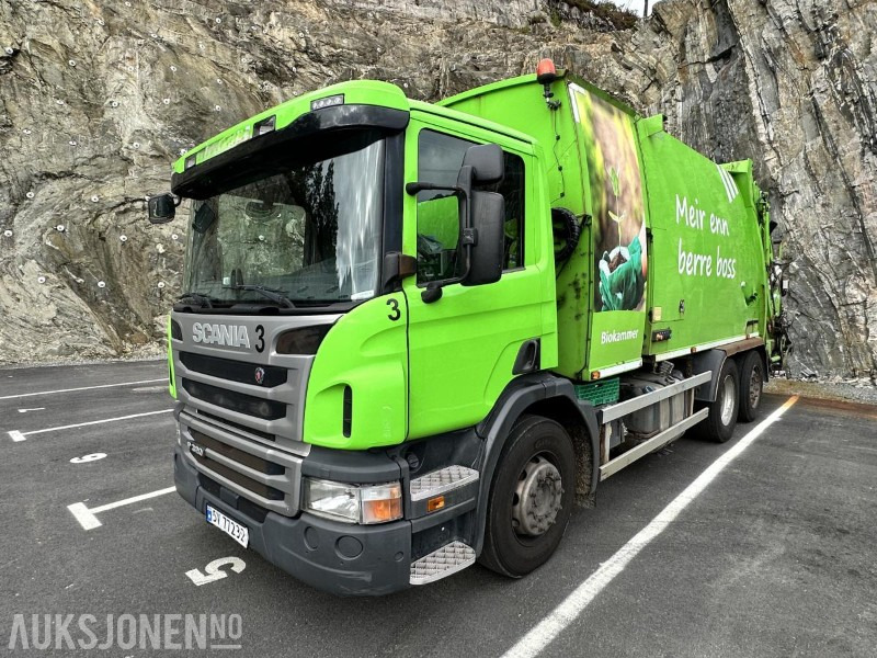 2016 Scania P320 Komprimatorbil - 2 kammer Inkl. biokammer/MTM påbygg - Vuilniswagen: afbeelding 1 2016 Scania P320 Komprimatorbil - 2 kammer Inkl. biokammer/MTM påbygg - Vuilniswagen: afbeelding 1