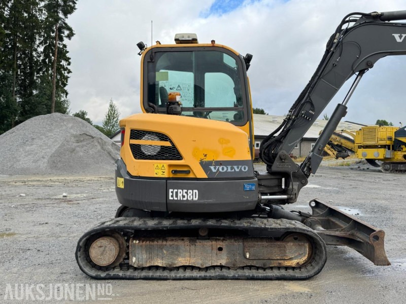 2016 Volvo ecr58d beltegraver 4301t, tiltrotator, pusseskuff,steinskuff - Minigraafmachine: afbeelding 3 2016 Volvo ecr58d beltegraver 4301t, tiltrotator, pusseskuff,steinskuff - Minigraafmachine: afbeelding 3