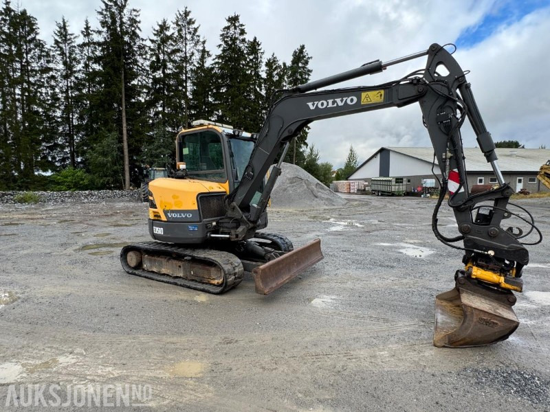 2016 Volvo ecr58d beltegraver 4301t, tiltrotator, pusseskuff,steinskuff - Minigraafmachine: afbeelding 2 2016 Volvo ecr58d beltegraver 4301t, tiltrotator, pusseskuff,steinskuff - Minigraafmachine: afbeelding 2