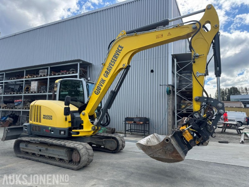 2016 Wacker Neuson ET 90 GRAVEMASKIN MED ROTOTILT, SENTRALSMØRING OG 3 SKUFFER - Graafmachine: afbeelding 5 2016 Wacker Neuson ET 90 GRAVEMASKIN MED ROTOTILT, SENTRALSMØRING OG 3 SKUFFER - Graafmachine: afbeelding 5