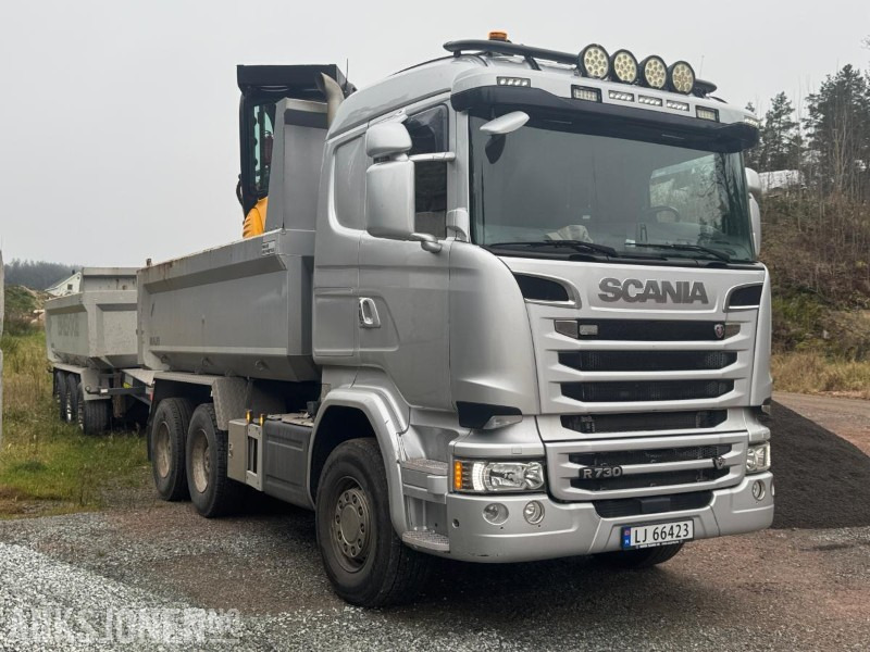 2017 Scania R730 tippbil med Maur trippelkjerre / EURO 6 / 6X4 - Kipper vrachtwagen: afbeelding 5 2017 Scania R730 tippbil med Maur trippelkjerre / EURO 6 / 6X4 - Kipper vrachtwagen: afbeelding 5