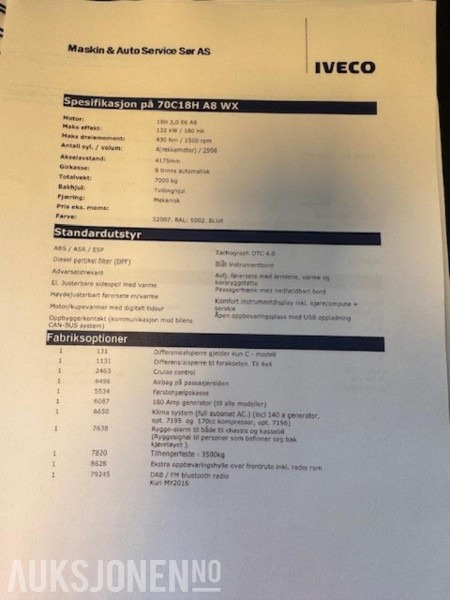 2020 Iveco lastebil 70WC18H A8 WX 4X4 - Vrachtwagen met open laadbak: afbeelding 5 2020 Iveco lastebil 70WC18H A8 WX 4X4 - Vrachtwagen met open laadbak: afbeelding 5