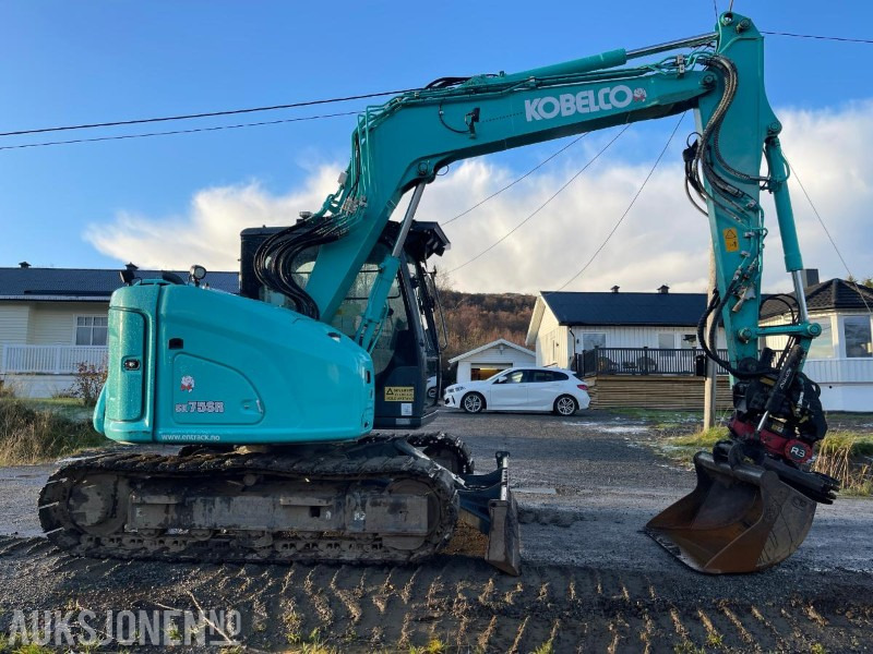 Minigraafmachine 2021 Kobelco SK75SR-7 Gravemaskin med skjær, tiltrotator med gripekassett, nylig sertifisert, kun 2400 timer: afbeelding 8 Minigraafmachine 2021 Kobelco SK75SR-7 Gravemaskin med skjær, tiltrotator med gripekassett, nylig sertifisert, kun 2400 timer: afbeelding 8
