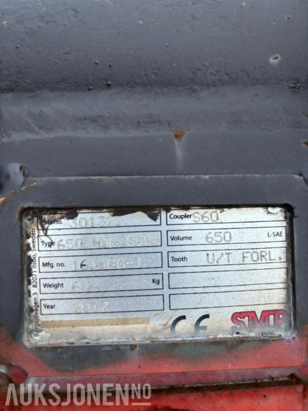 2017 SMP skuff 650 l - S60 - Aanbouwdeel voor Bouwmachine: afbeelding 3 2017 SMP skuff 650 l - S60 - Aanbouwdeel voor Bouwmachine: afbeelding 3