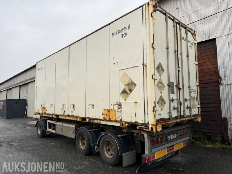2016 HFR Containerhenger med 20 fots container - Aanhanger: afbeelding 4 2016 HFR Containerhenger med 20 fots container - Aanhanger: afbeelding 4