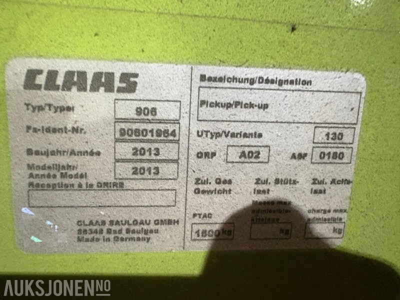 2013 claas 380 Pick Up til Claas jaguar serien - Landbouwmachine: afbeelding 4 2013 claas 380 Pick Up til Claas jaguar serien - Landbouwmachine: afbeelding 4