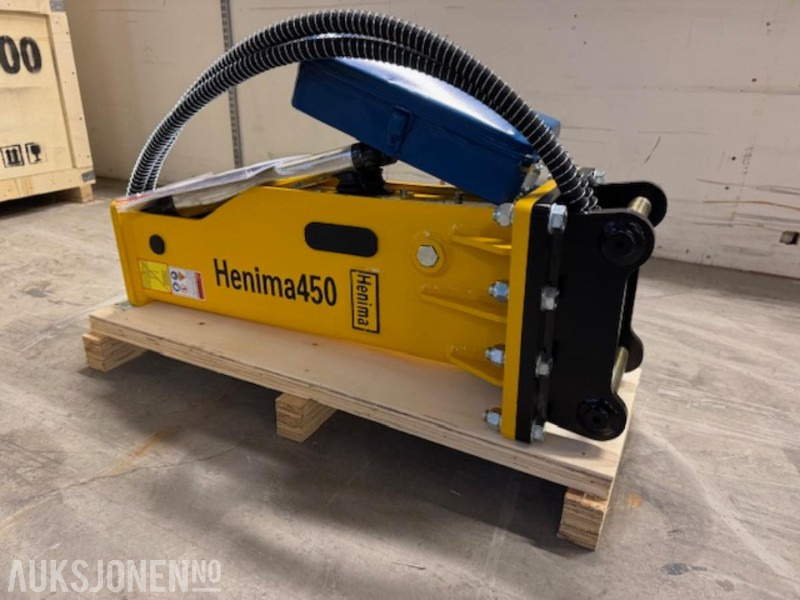 NY HENIMA 450 PIGGHAMMER TIL 1,2-3 TONNS GRAVEMASKIN S30 M/GARANTI - Hydraulische hamer: afbeelding 2 NY HENIMA 450 PIGGHAMMER TIL 1,2-3 TONNS GRAVEMASKIN S30 M/GARANTI - Hydraulische hamer: afbeelding 2