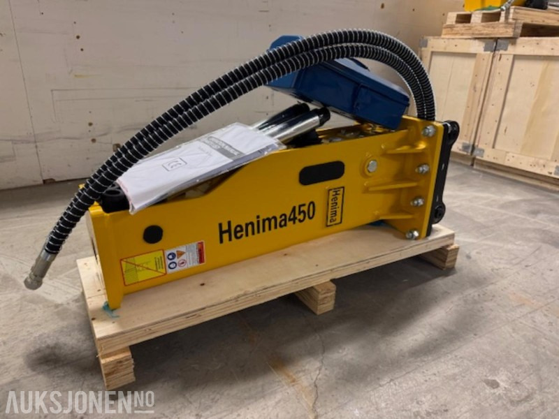 NY HENIMA 450 PIGGHAMMER TIL 1,2-3 TONNS GRAVEMASKIN S30 M/GARANTI - Hydraulische hamer: afbeelding 3 NY HENIMA 450 PIGGHAMMER TIL 1,2-3 TONNS GRAVEMASKIN S30 M/GARANTI - Hydraulische hamer: afbeelding 3