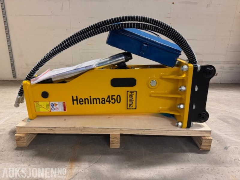 NY HENIMA 450 PIGGHAMMER TIL 1,2-3 TONNS GRAVEMASKIN S30 M/GARANTI - Hydraulische hamer: afbeelding 1 NY HENIMA 450 PIGGHAMMER TIL 1,2-3 TONNS GRAVEMASKIN S30 M/GARANTI - Hydraulische hamer: afbeelding 1