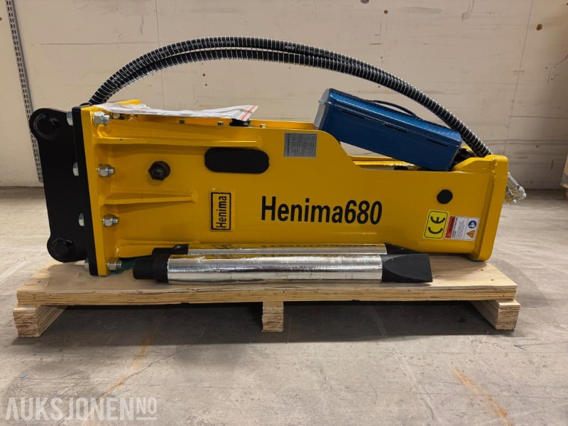 NY HENIMA PIGGHAMMER TIL 4-7 TONNS GRAVEMASKIN S40 M/GARANTI - Hydraulische hamer: afbeelding 1 NY HENIMA PIGGHAMMER TIL 4-7 TONNS GRAVEMASKIN S40 M/GARANTI - Hydraulische hamer: afbeelding 1