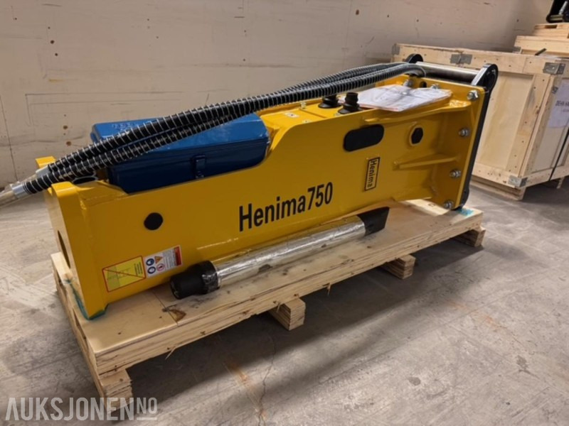 NY HENIMA PIGGHAMMER TIL 6-9 TONNS GRAVEMASKIN S50 M/GARANTI - Hydraulische hamer: afbeelding 3 NY HENIMA PIGGHAMMER TIL 6-9 TONNS GRAVEMASKIN S50 M/GARANTI - Hydraulische hamer: afbeelding 3