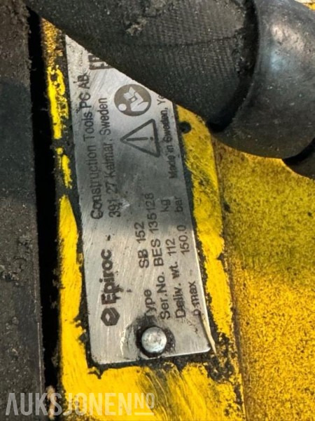 Pigghammer til minigraver 2-4t / 2021 Atlas Copco SB 152 / Feste S40 - Hydraulische hamer: afbeelding 3 Pigghammer til minigraver 2-4t / 2021 Atlas Copco SB 152 / Feste S40 - Hydraulische hamer: afbeelding 3