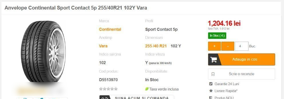Anvelope Continental NOI ContisportContact 255 / 40 ZR 21 - Band voor Personenwagen: afbeelding 3 Anvelope Continental NOI ContisportContact 255 / 40 ZR 21 - Band voor Personenwagen: afbeelding 3