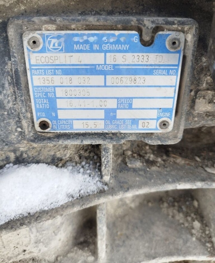 DAF 16s2333   truck - Versnellingsbak voor Vrachtwagen: afbeelding 1 DAF 16s2333   truck - Versnellingsbak voor Vrachtwagen: afbeelding 1