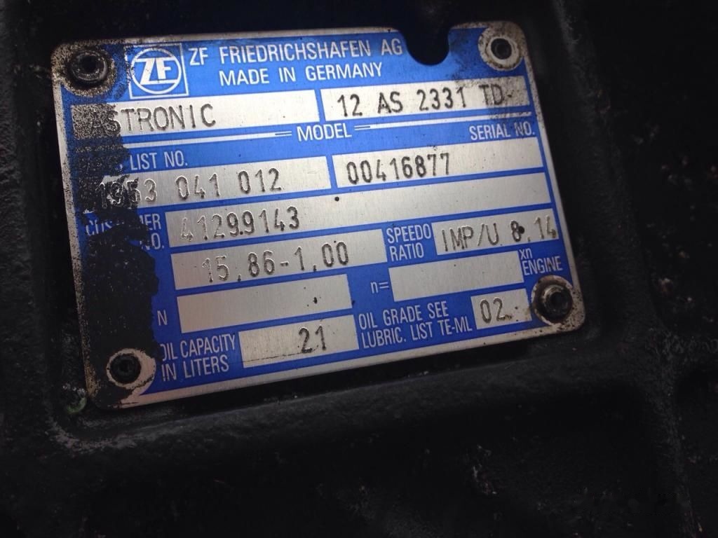 DAF XF105 12AS2331TD DAF XF 105 - Versnellingsbak voor Vrachtwagen: afbeelding 2 DAF XF105 12AS2331TD DAF XF 105 - Versnellingsbak voor Vrachtwagen: afbeelding 2