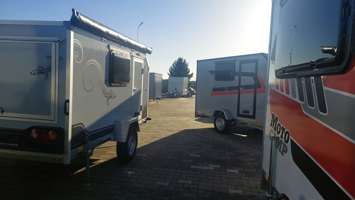 Nowa Lekka przyczepa mini kempingowa towarowa Everest minicamp EVO - Caravan: afbeelding 4 Nowa Lekka przyczepa mini kempingowa towarowa Everest minicamp EVO - Caravan: afbeelding 4