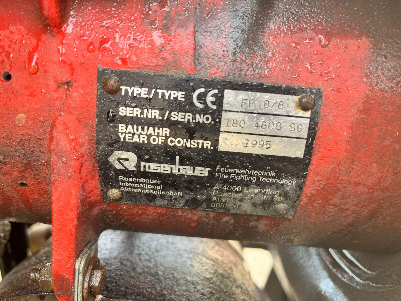 Rosenbauer FP 8/8 - Water pomp: afbeelding 2 Rosenbauer FP 8/8 - Water pomp: afbeelding 2