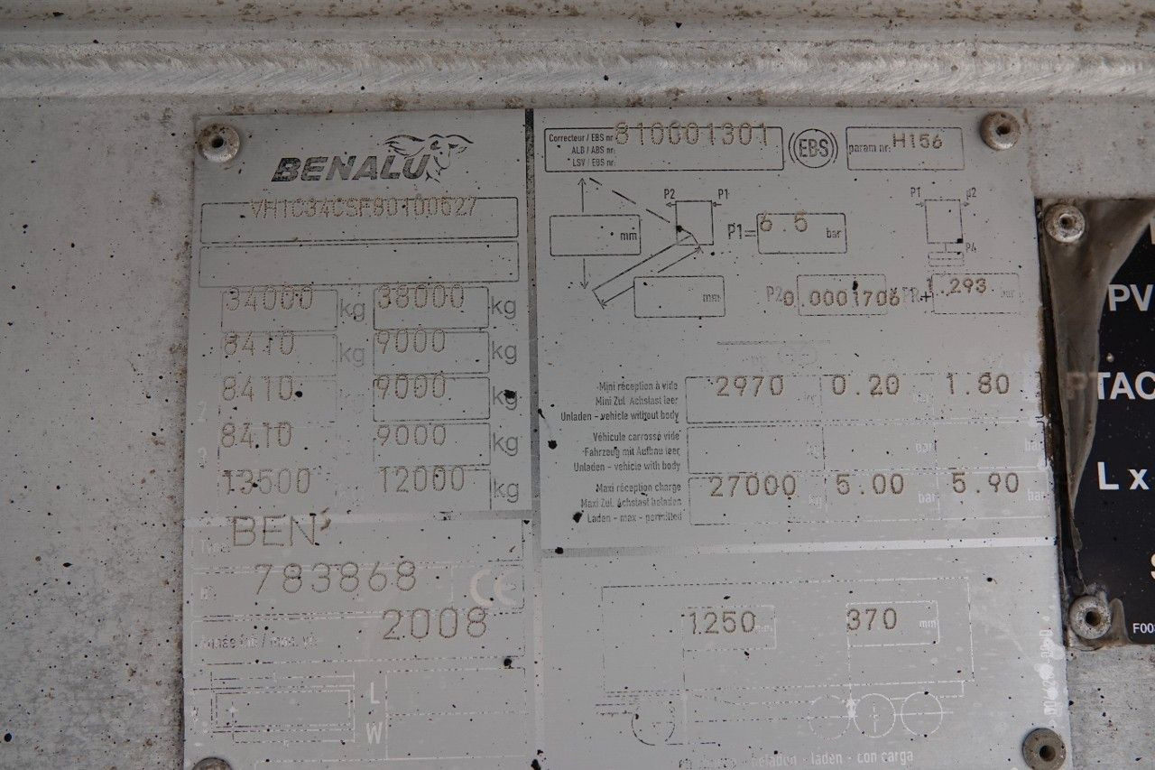 Kipper oplegger Benalu WYWROTKA / 25 m3 / ALUMINIOWA  /  SAF / SPROWADZ: afbeelding 19