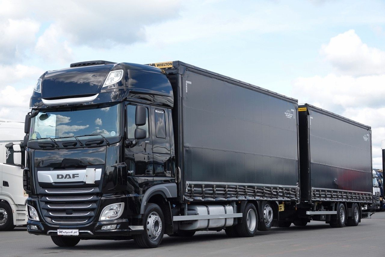 DAF XF 480 / ZESTAW TANDEM / 120 M3 / PRZEJAZDOWY / - Schuifzeilen vrachtwagen: afbeelding 1 DAF XF 480 / ZESTAW TANDEM / 120 M3 / PRZEJAZDOWY / - Schuifzeilen vrachtwagen: afbeelding 1