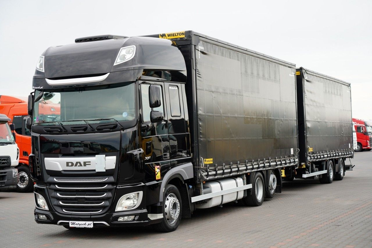 DAF XF 480 / ZESTAW TANDEM / 120 M3 / PRZEJAZDOWY / - Schuifzeilen vrachtwagen: afbeelding 2 DAF XF 480 / ZESTAW TANDEM / 120 M3 / PRZEJAZDOWY / - Schuifzeilen vrachtwagen: afbeelding 2