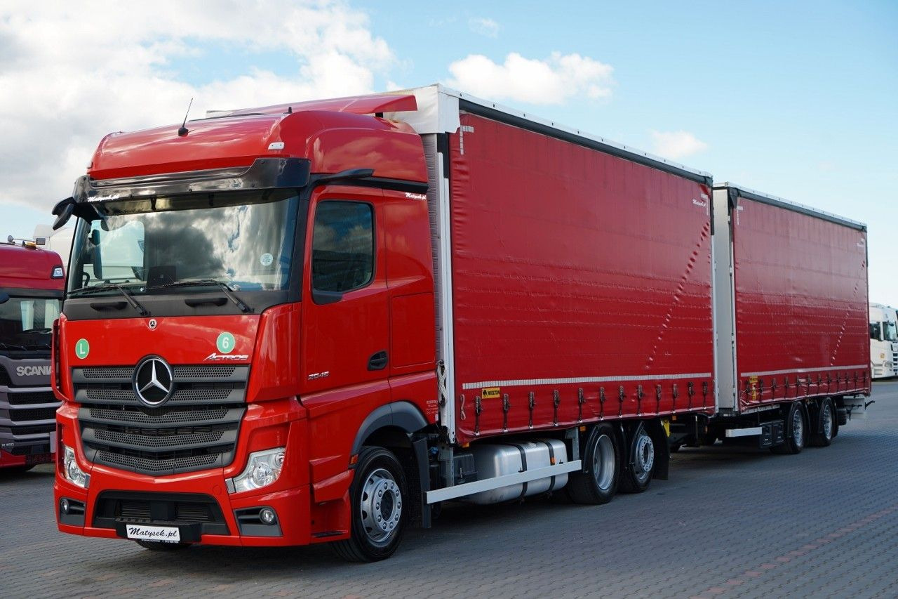 Mercedes-Benz ACTROS 2545 / ZESTAW TANDEM 120 M3 / PRZEJAZDOW - Schuifzeilen vrachtwagen: afbeelding 2 Mercedes-Benz ACTROS 2545 / ZESTAW TANDEM 120 M3 / PRZEJAZDOW - Schuifzeilen vrachtwagen: afbeelding 2