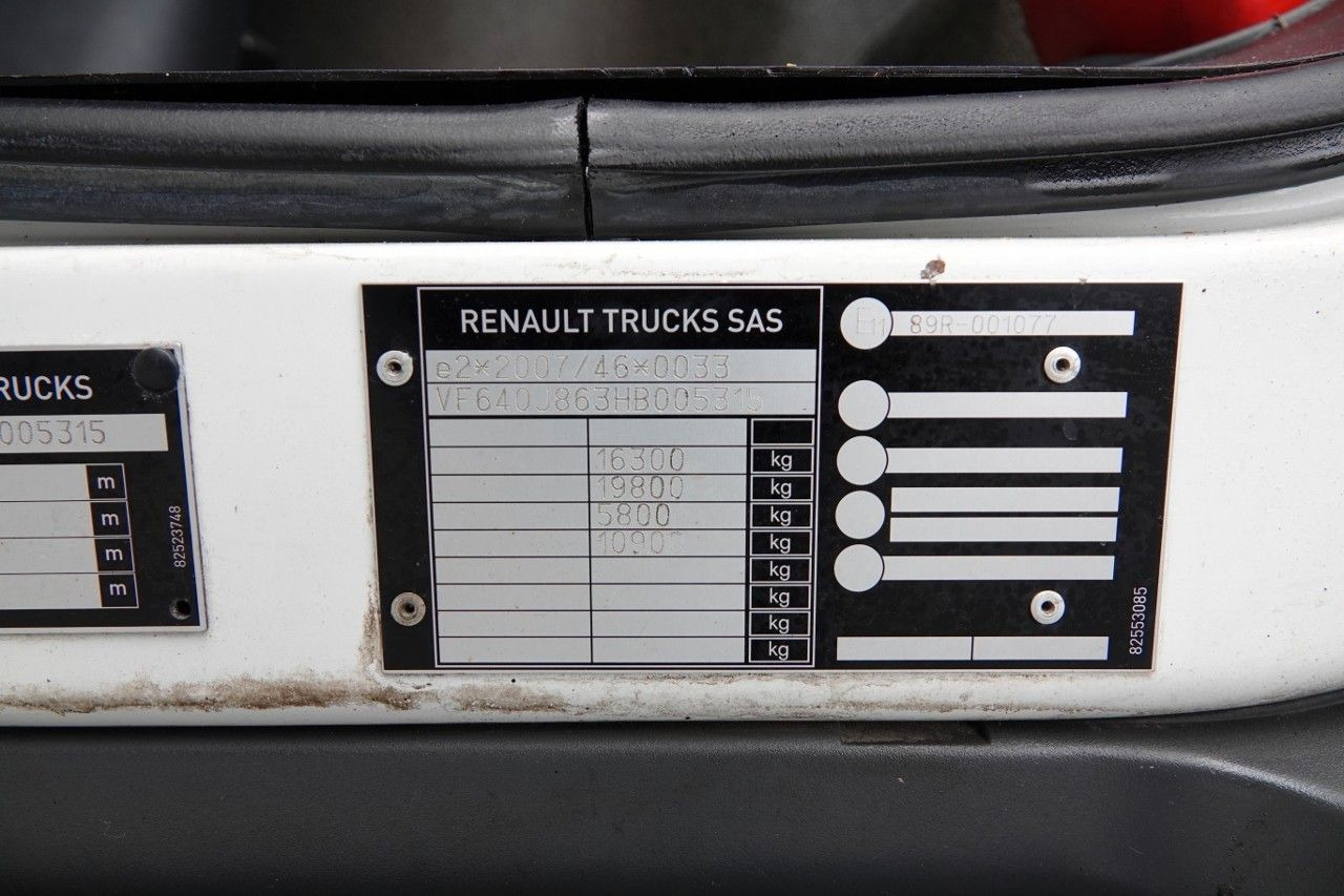 Koelwagen vrachtwagen Renault D 16 260 / 4X2 / REFRIDGERATOR - 6,8 M / BI TEMP: afbeelding 17