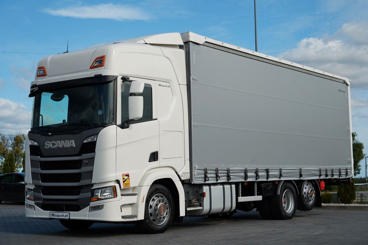Scania R 450 / MEGA / 6x2 / FIRANKA - 8,2 m / SOLÓWKA / - Schuifzeilen vrachtwagen: afbeelding 1 Scania R 450 / MEGA / 6x2 / FIRANKA - 8,2 m / SOLÓWKA / - Schuifzeilen vrachtwagen: afbeelding 1