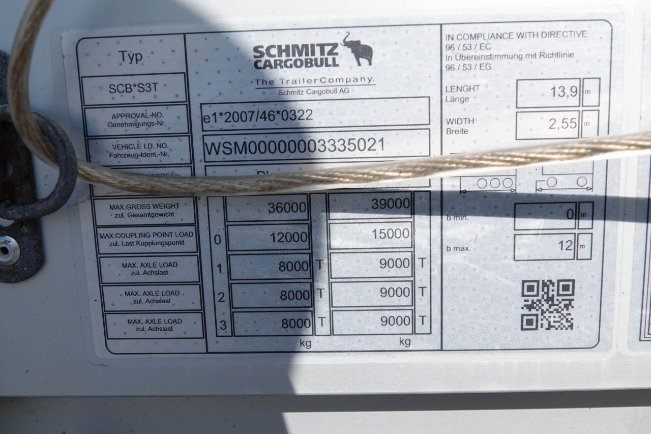 Leasing  Schmitz Cargobull FIRANKA / STANDARD / DACH PODNOSZONY / OŚ PODNO Schmitz Cargobull FIRANKA / STANDARD / DACH PODNOSZONY / OŚ PODNO: afbeelding 18