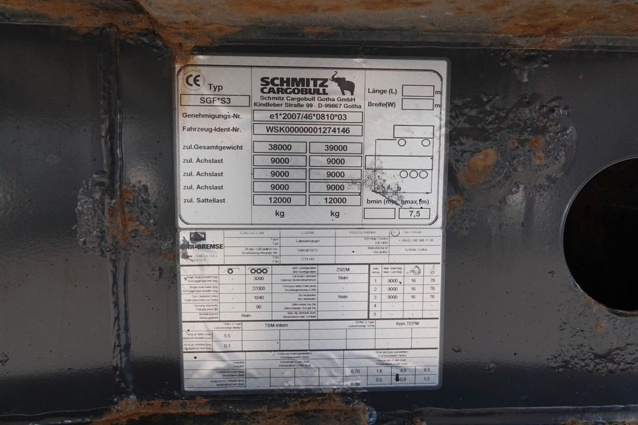 Kipper oplegger Schmitz Cargobull WYWROTKA / 23 m3 / ALUMINIOWA / OŚ PODNOSZONA: afbeelding 17