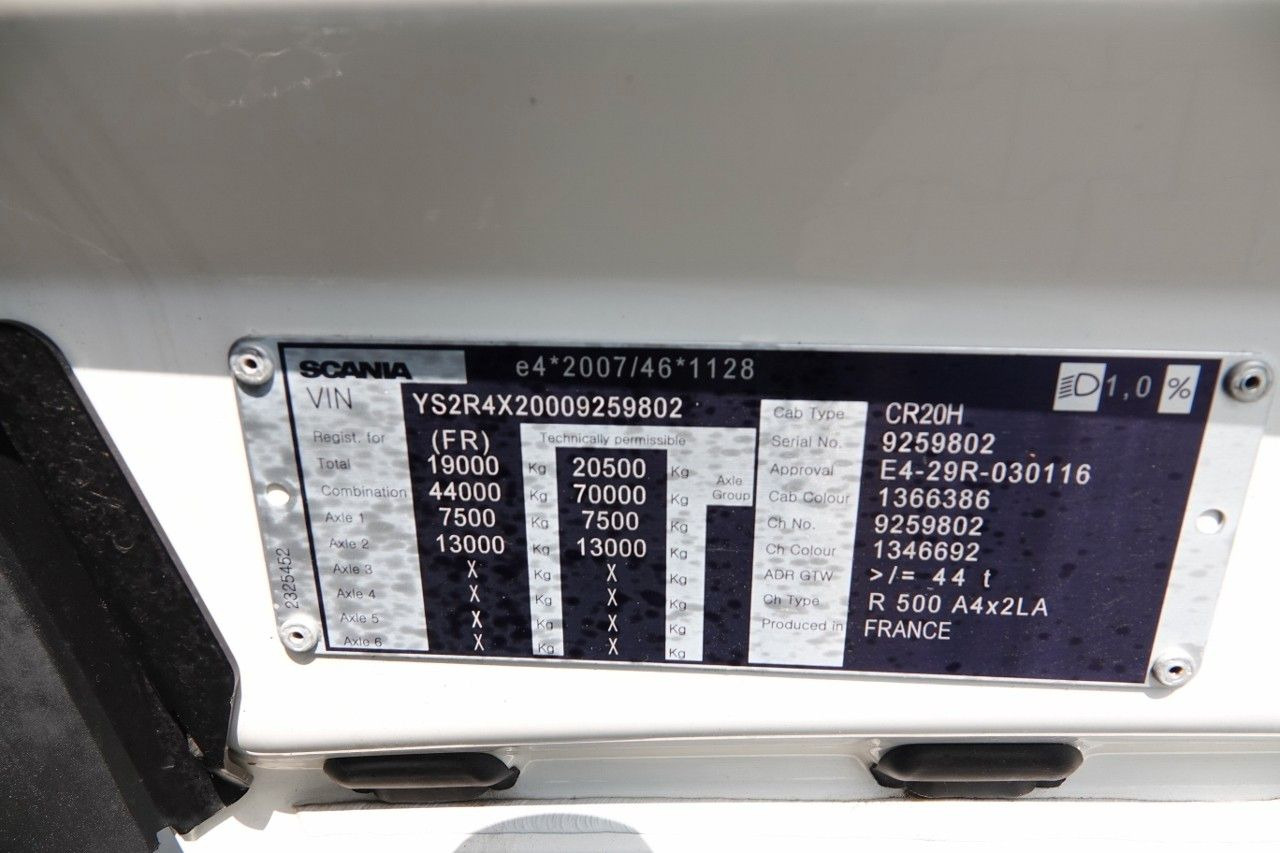 Trekker Scania R 500 / RETARDER / I-PARK COOL / 2019 ROK  / SPR: afbeelding 18