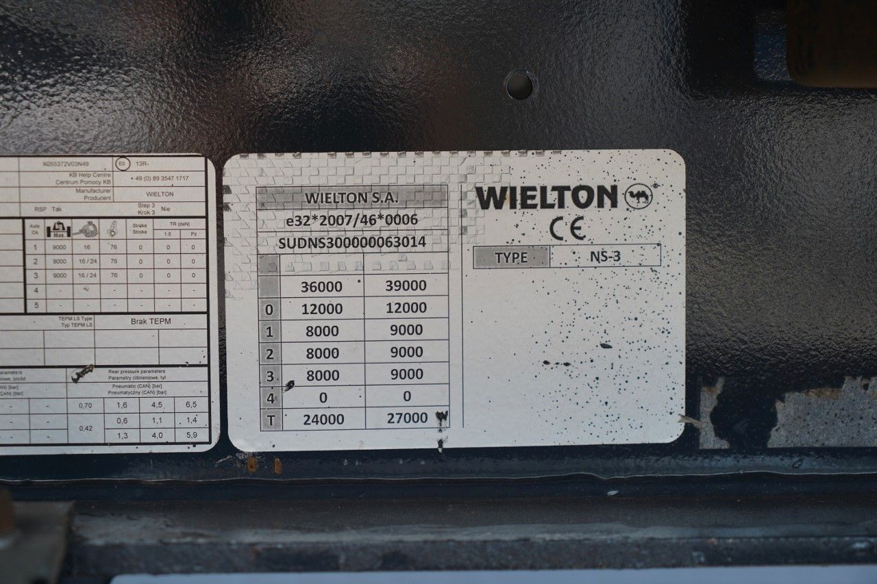 Schuifzeiloplegger Wielton FIRANKA / MEGA / PODNOSZONY DACH / SYSTEM BDE -: afbeelding 19