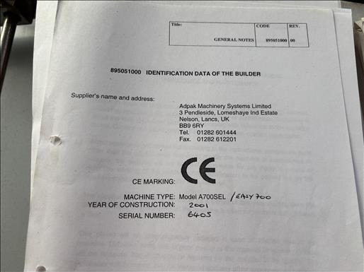 Verpakkingsmachine Adpak A700 Shrink sleeve wrapper: afbeelding 9