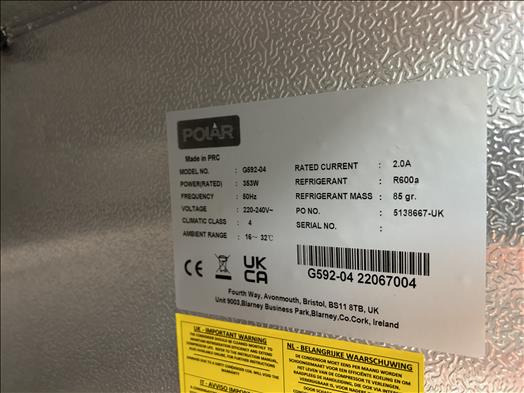 Polar G592-04 Refrigerator - Voedselverwerkende machine: afbeelding 5 Polar G592-04 Refrigerator - Voedselverwerkende machine: afbeelding 5