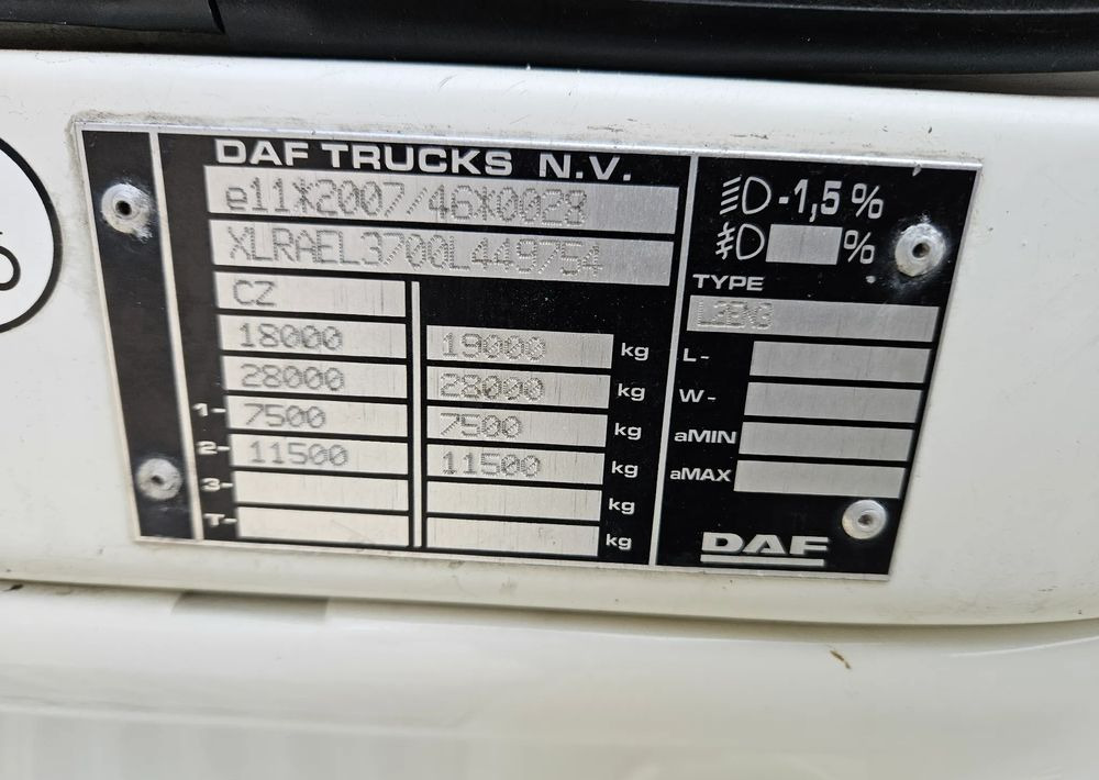 Schuifzeilen vrachtwagen DAF LF 310/WINDA/FIRANKA/NOWE TURBO/NOWE SPRZĘGŁO/EURO 6/SPROWADZONY/20PALET/ŁADOWNOSC 10TON: afbeelding 17
