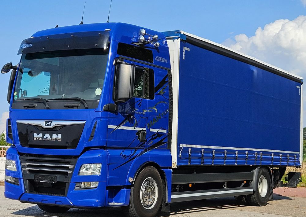 MAN TGX 18.430 / FIRANKA / WINDA / KLIMA POSTOJOWA / 300TYŚ PRZEBIEG / 2020 /E6 / KLIMA POSTOJOWA / SPROWADZONY / JAK NOWY / AUTOMAT - Schuifzeilen vrachtwagen: afbeelding 1 MAN TGX 18.430 / FIRANKA / WINDA / KLIMA POSTOJOWA / 300TYŚ PRZEBIEG / 2020 /E6 / KLIMA POSTOJOWA / SPROWADZONY / JAK NOWY / AUTOMAT - Schuifzeilen vrachtwagen: afbeelding 1