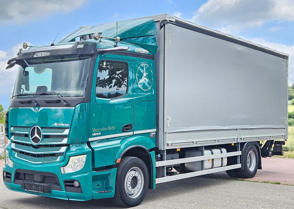 Mercedes-Benz ACTROS 1833 / BURTO-FIRANKA / WINDA / 18 PALET / 8600 ŁADOWNOŚĆ / AUTOMAT / DUŻY SILNIK / 10.2019 ROK / SYPIALKA / LEDY / KAMERY / VIRTUAL COCPIT/ JAK NOWY - Schuifzeilen vrachtwagen: afbeelding 1 Mercedes-Benz ACTROS 1833 / BURTO-FIRANKA / WINDA / 18 PALET / 8600 ŁADOWNOŚĆ / AUTOMAT / DUŻY SILNIK / 10.2019 ROK / SYPIALKA / LEDY / KAMERY / VIRTUAL COCPIT/ JAK NOWY - Schuifzeilen vrachtwagen: afbeelding 1