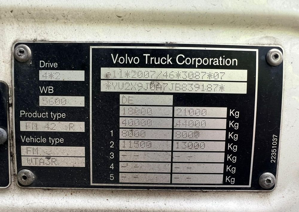 Koelwagen vrachtwagen Volvo FM 340 / IZOTERMA / WINDA / SPROWADZONY / 18 PALET / 10.2017 / E6 / STAN BARDZO DOBRY: afbeelding 16 Koelwagen vrachtwagen Volvo FM 340 / IZOTERMA / WINDA / SPROWADZONY / 18 PALET / 10.2017 / E6 / STAN BARDZO DOBRY: afbeelding 16