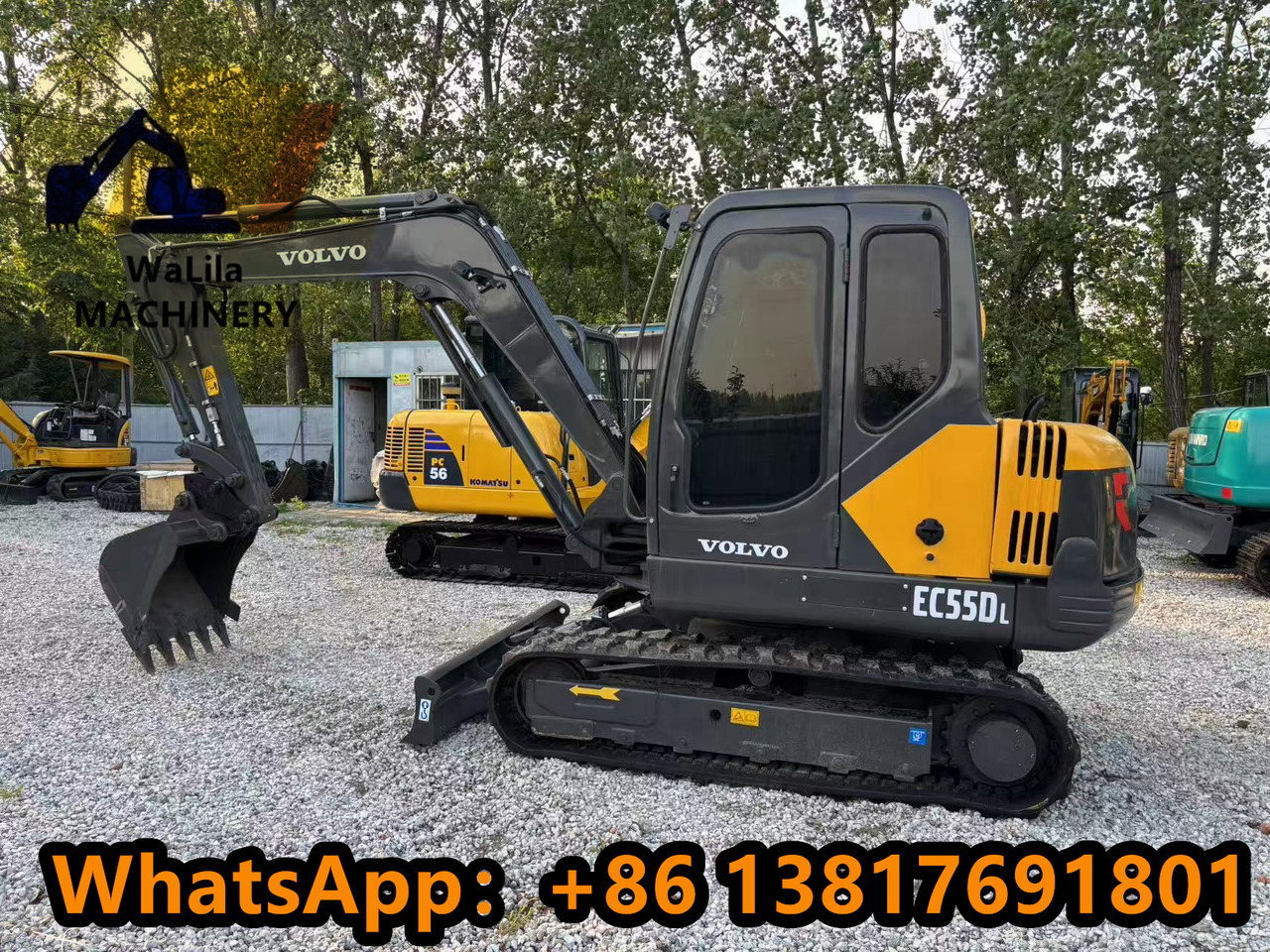 VOLVO EC55 Rubber track version - Minigraafmachine: afbeelding 1 VOLVO EC55 Rubber track version - Minigraafmachine: afbeelding 1
