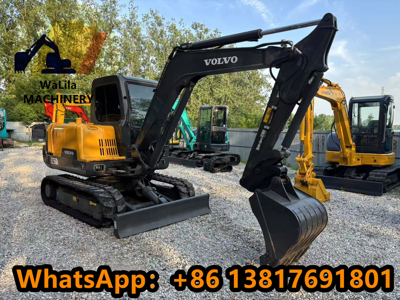 VOLVO EC55 Rubber track version - Minigraafmachine: afbeelding 3 VOLVO EC55 Rubber track version - Minigraafmachine: afbeelding 3