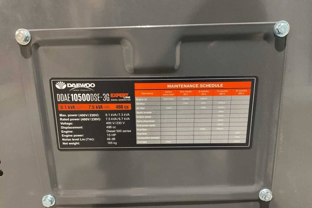 Daewoo DDAE10500DSE-3G - Industrie generator: afbeelding 3 Daewoo DDAE10500DSE-3G - Industrie generator: afbeelding 3