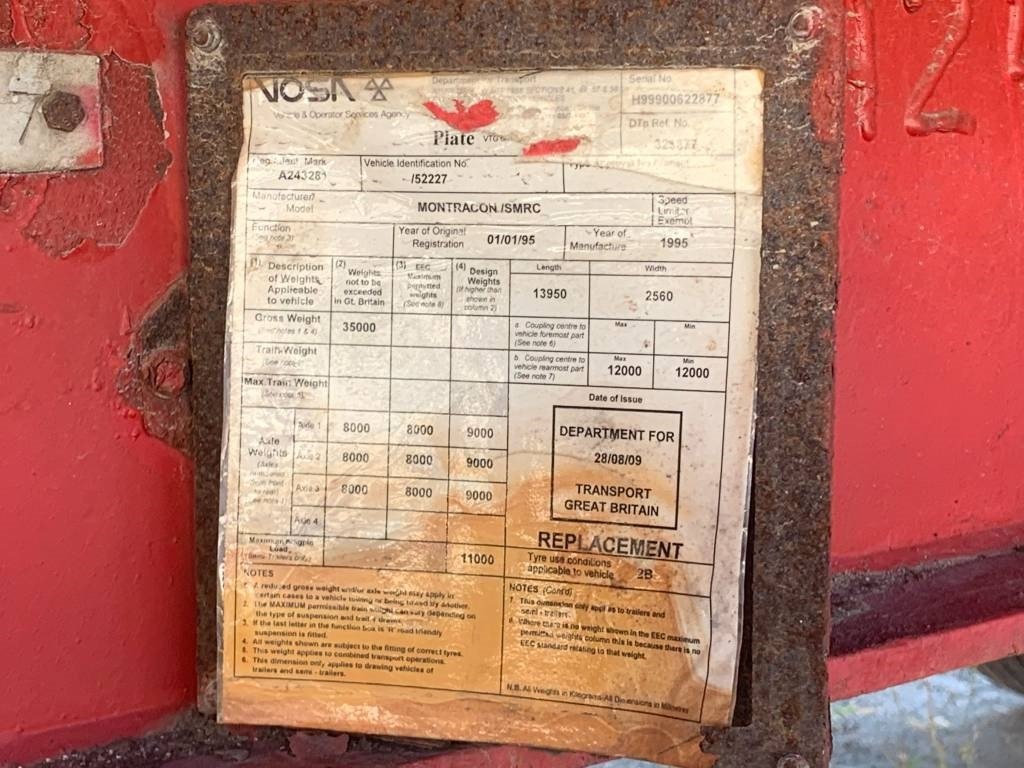 Dieplader oplegger Montracon 3 Axles: afbeelding 10