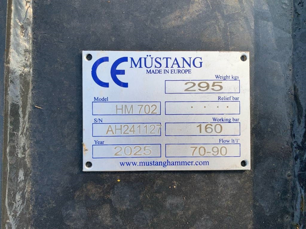 Mustang HM702 - Hydraulische hamer voor Bouwmachine: afbeelding 3 Mustang HM702 - Hydraulische hamer voor Bouwmachine: afbeelding 3