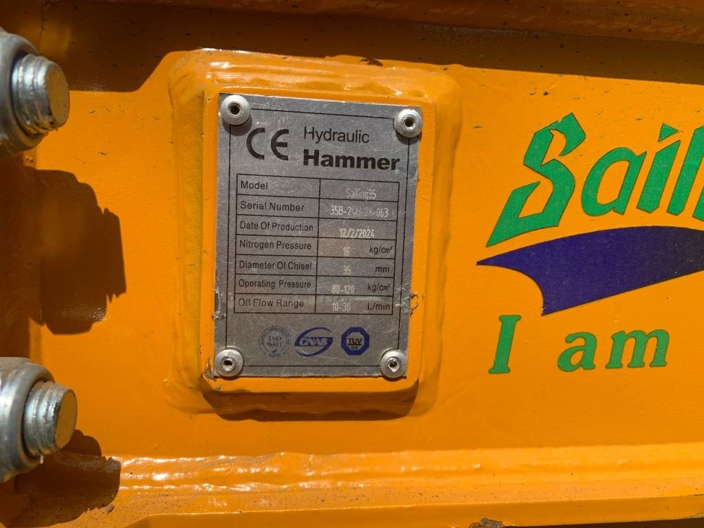 Sailing 35 Hydraulic Breaker - Hydraulische hamer voor Bouwmachine: afbeelding 3 Sailing 35 Hydraulic Breaker - Hydraulische hamer voor Bouwmachine: afbeelding 3