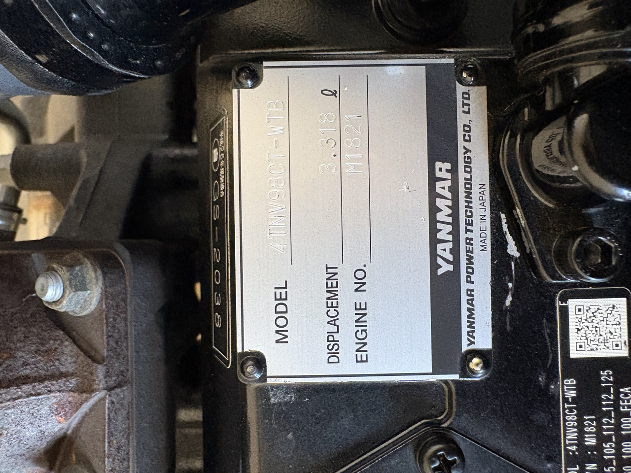 Motor voor Bouwmachine YANMAR 4TNV98CT: afbeelding 8